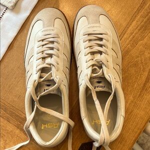 Ash Womens Cream Sneakers worn once size 41